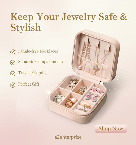 Portable Travel Jewelry Organizer Box