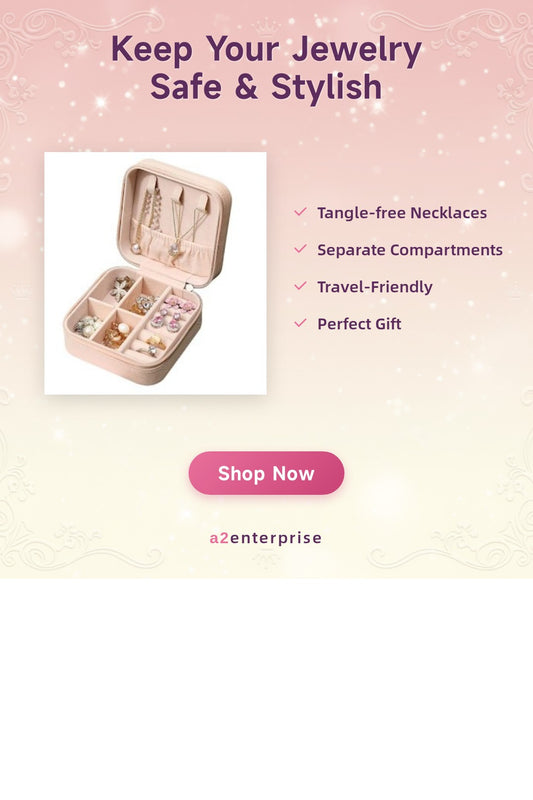 Portable Travel Jewelry Organizer Box